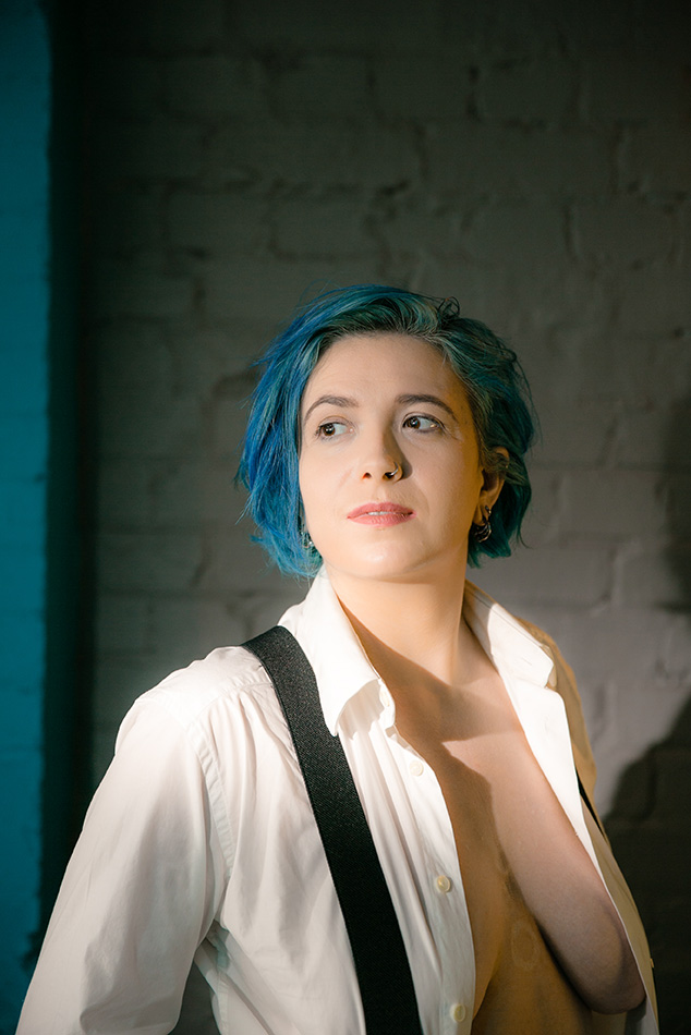blue haired dominatrix